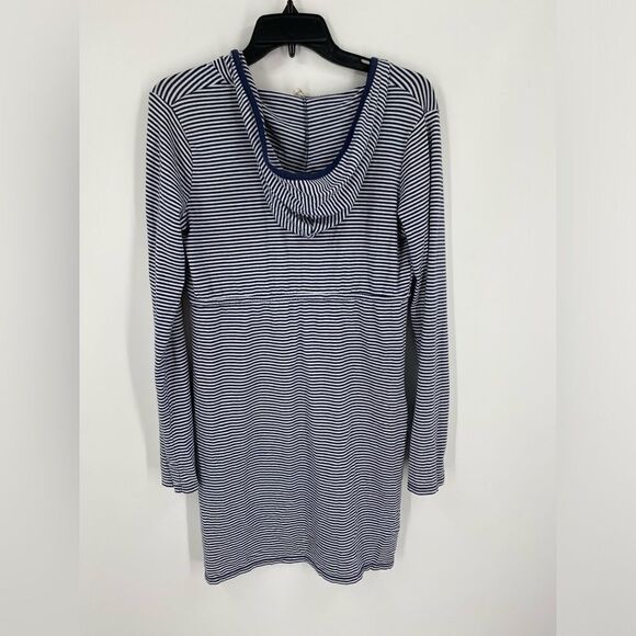 Merona Women’s V Neck Long Sleeve Striped Hoodie Swim Cover Up size S - Picture 3 of 3